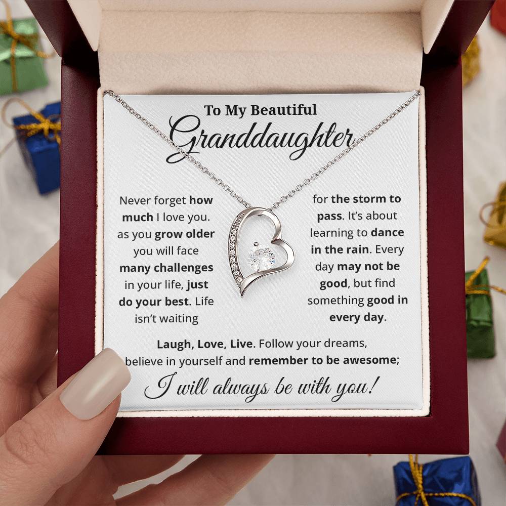 Beautiful Gift for Granddaughter - Forever Love Necklace