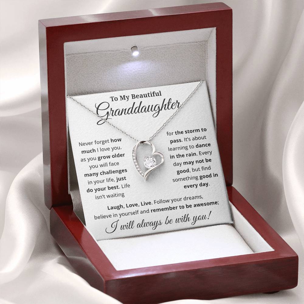 Beautiful Gift for Granddaughter - Forever Love Necklace