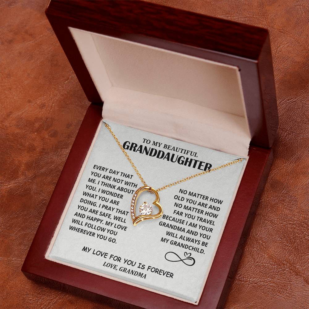 Gift for Granddaughter - Forever Love Necklace