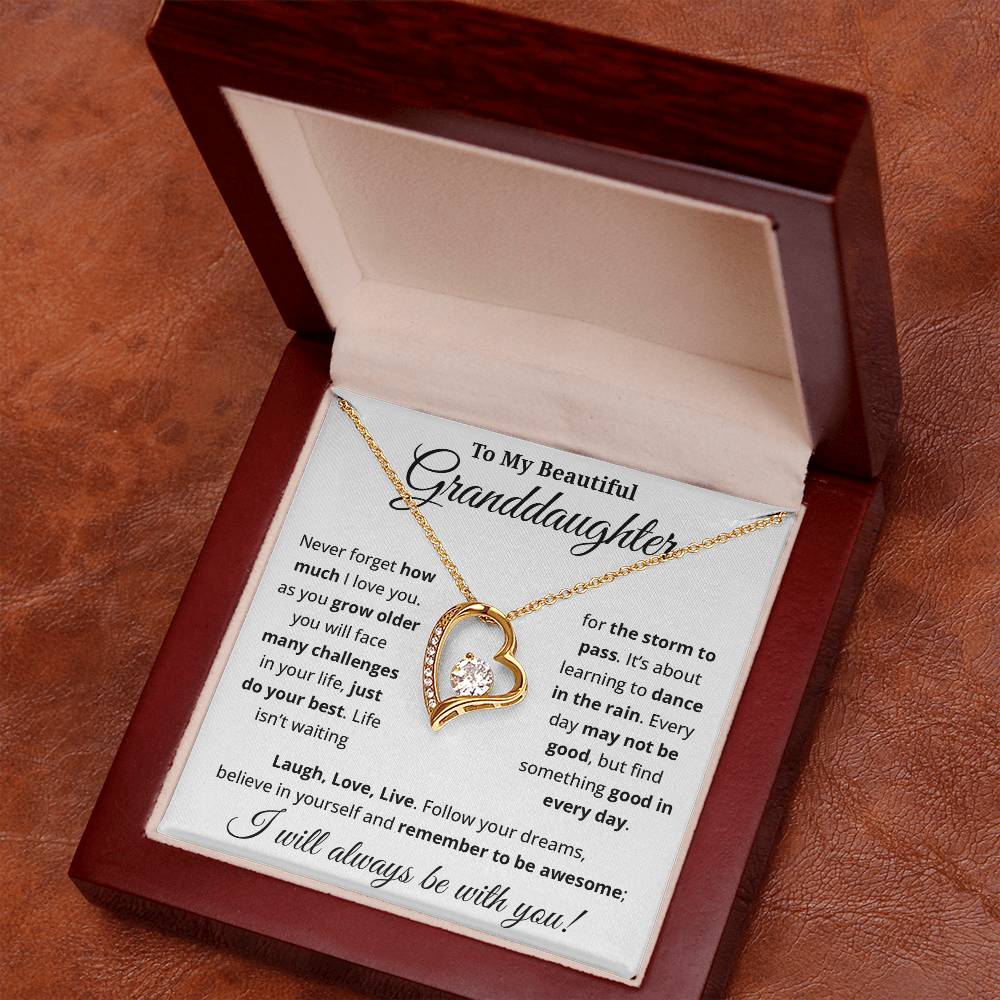 Beautiful Gift for Granddaughter - Forever Love Necklace