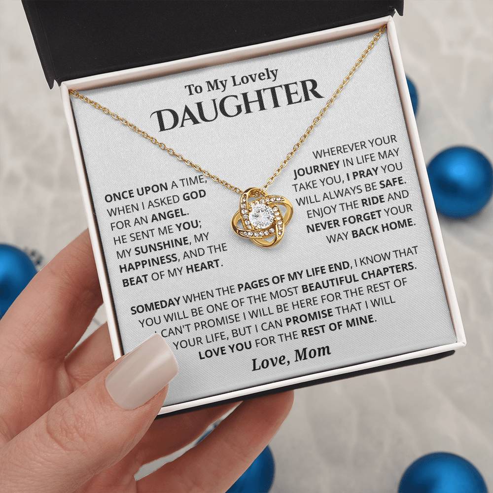 Gift for Daughter From Mom - Beautiful Chapters - Love Knot Necklace