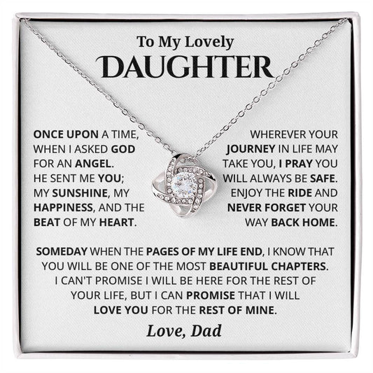Gift for Daughter From Dad - Beautiful Chapters - Love Knot Necklace