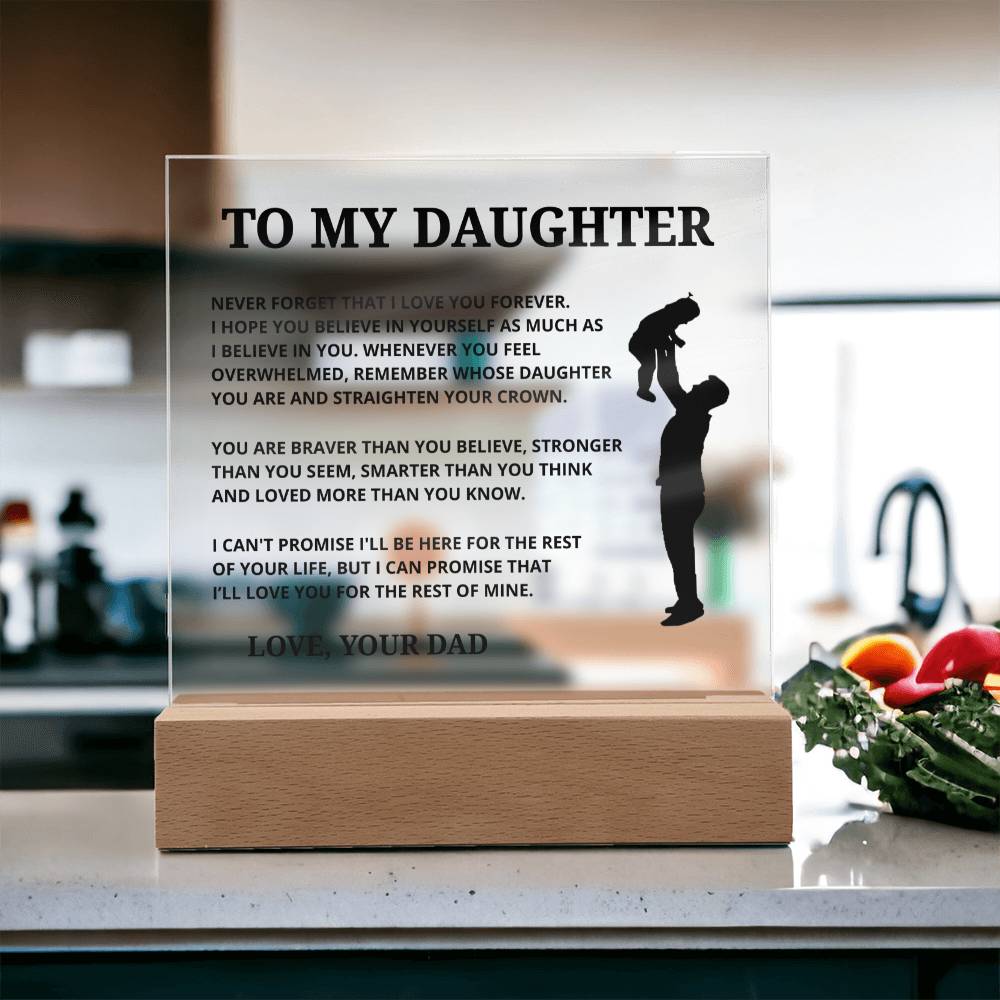 Gift For Daughter - Believe In Yourself - Acrylic Plaque