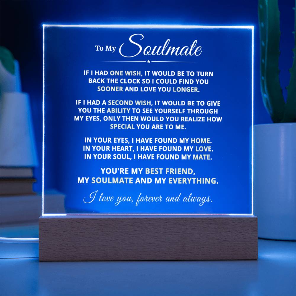 Gift For Soulmate "My Everything" Acrylic Plaque