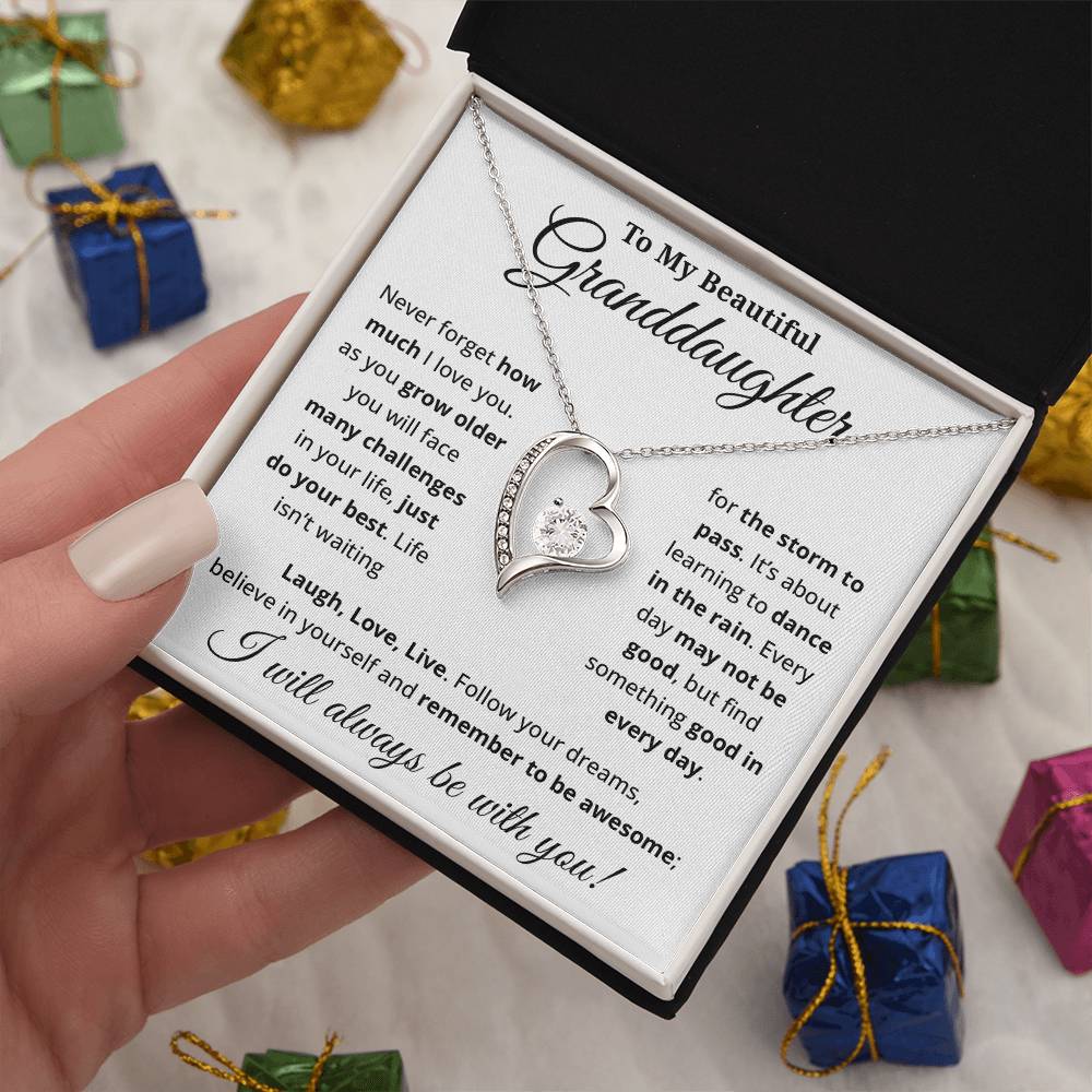 Beautiful Gift for Granddaughter - Forever Love Necklace