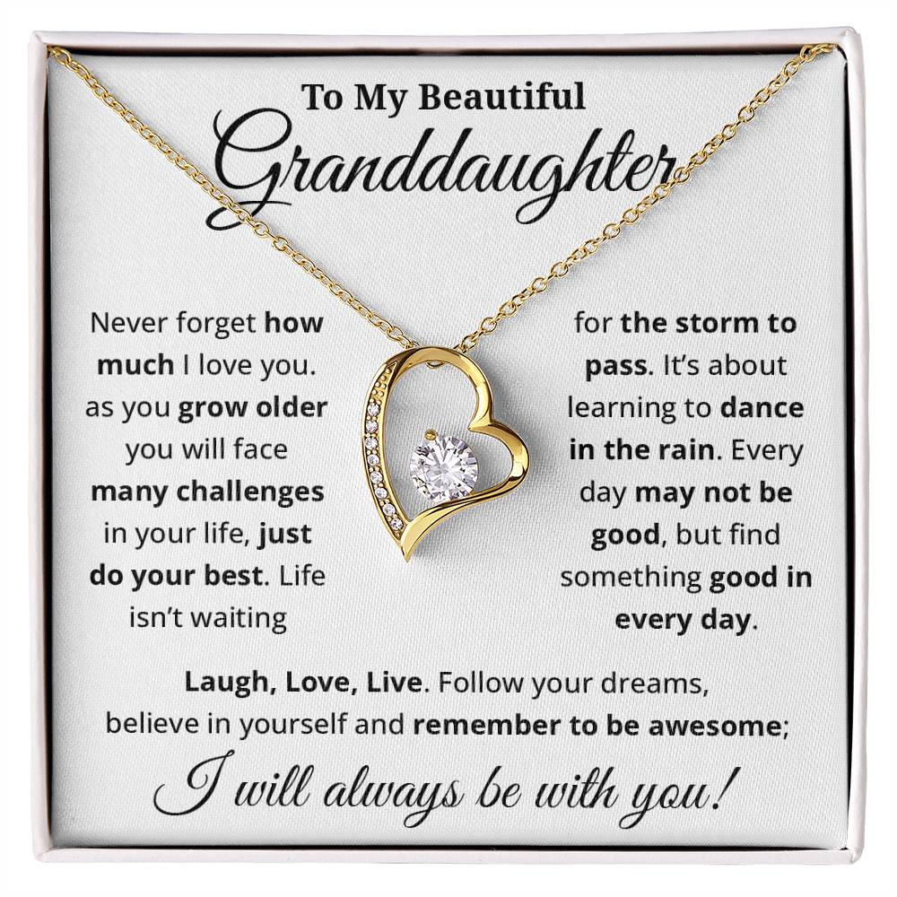 Beautiful Gift for Granddaughter - Forever Love Necklace