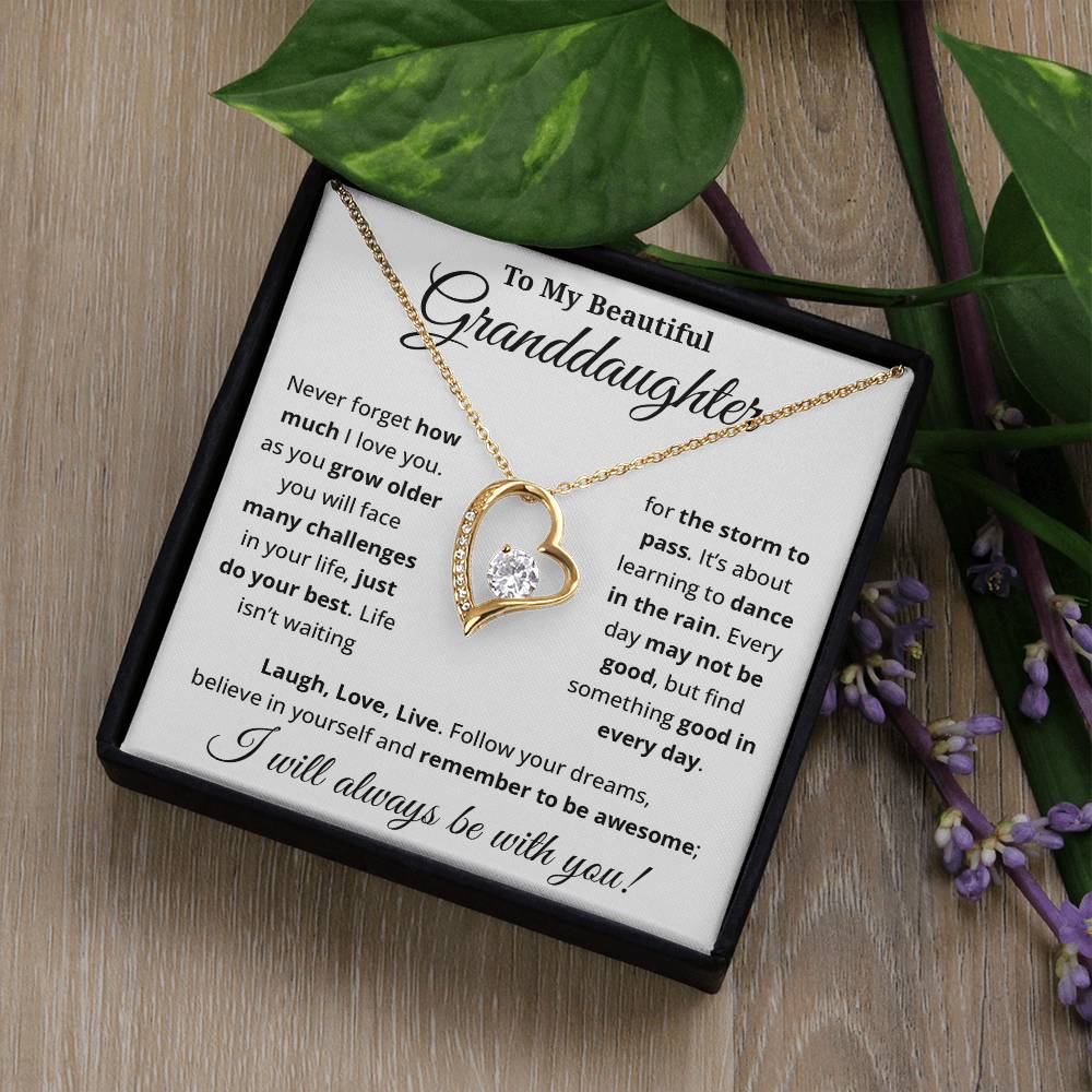 Beautiful Gift for Granddaughter - Forever Love Necklace