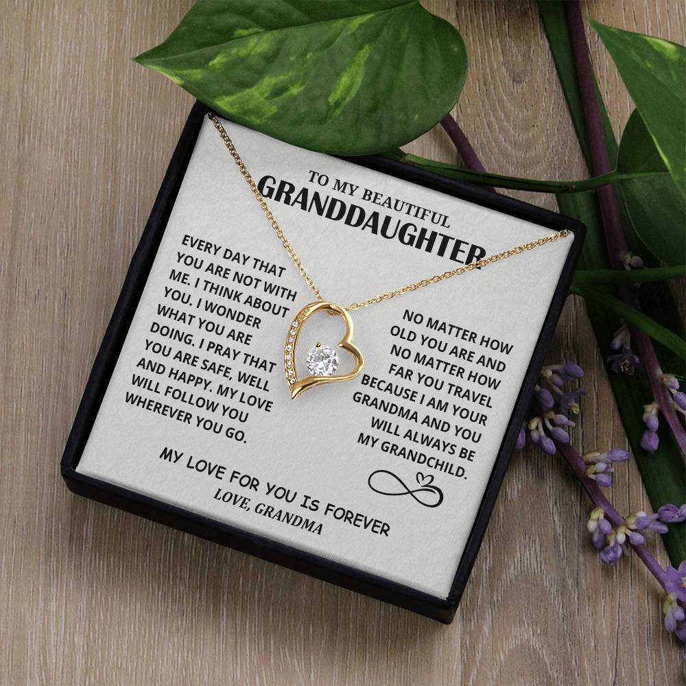 Gift for Granddaughter - Forever Love Necklace