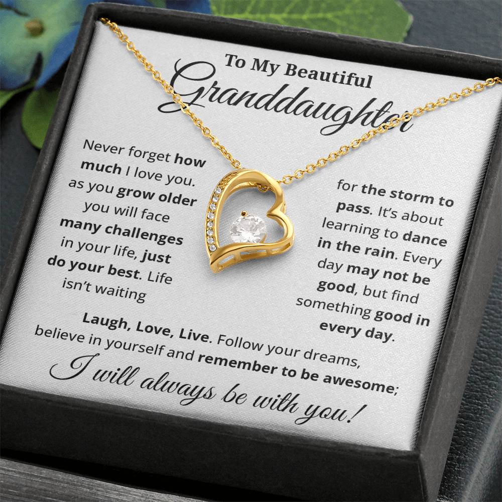 Beautiful Gift for Granddaughter - Forever Love Necklace