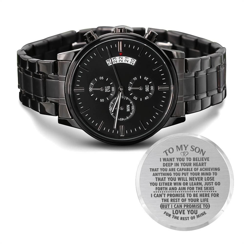 To My Son - You Will Never Lose - Chronograph Watch
