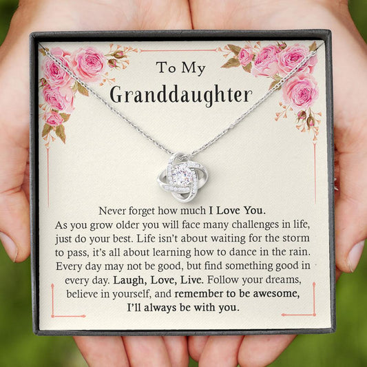 To My Granddaughter - I Will Always Be With You - Necklace