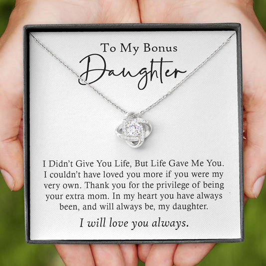 To My Bonus Daughter - I Will Love You Always. - Necklace