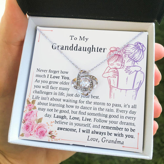 To My Granddaughter - I Will Always Be With You - Necklace
