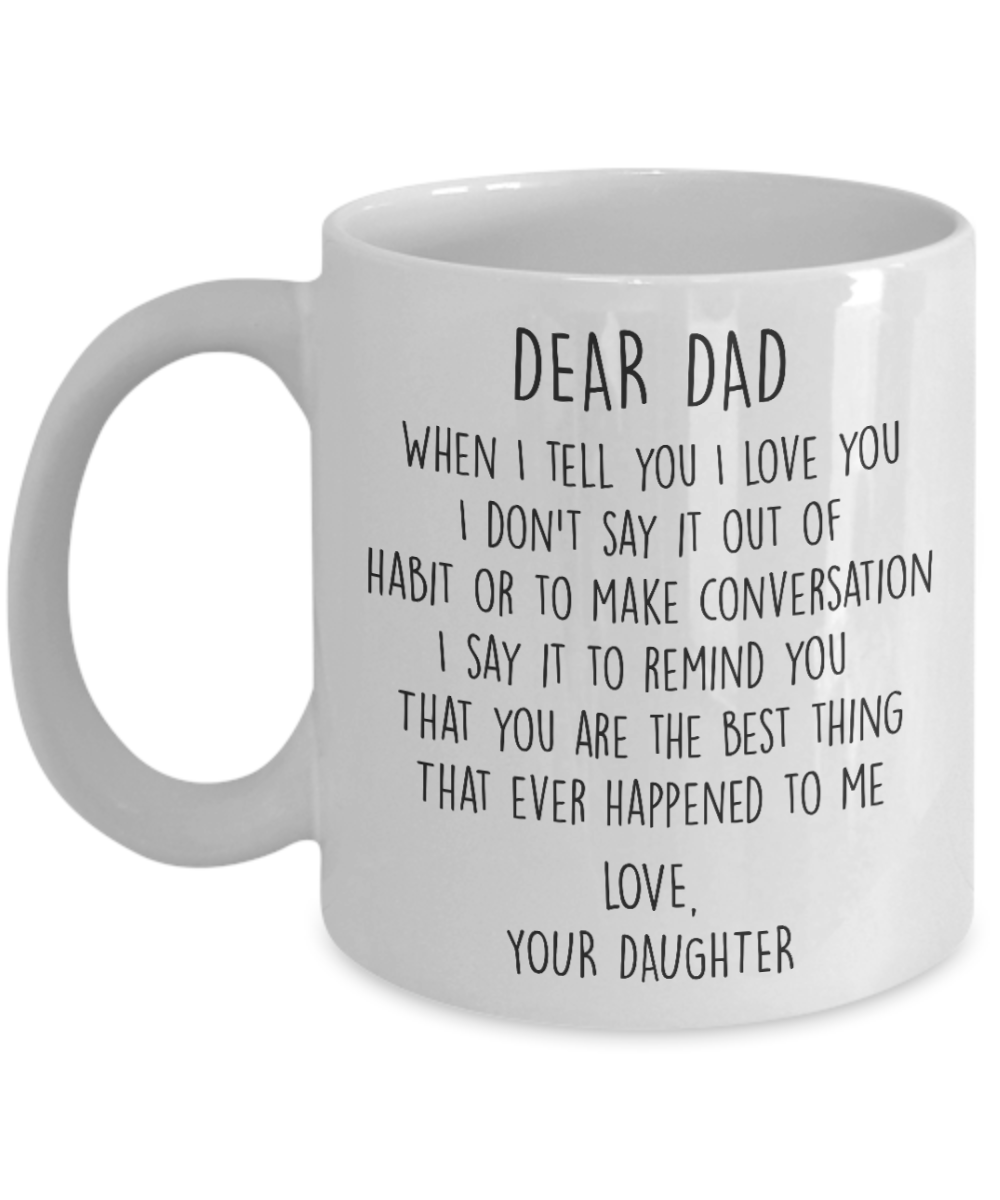 Dad Gifts From Daughter, Dad Coffee Mugs From Daughter